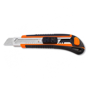 Knife with a retractable blade of 18 mm, two-component body